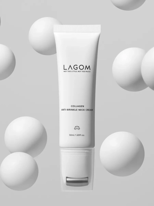 Массажный лифтинг-крем для шеи Lagom Collagen Lifting Neck Cream
