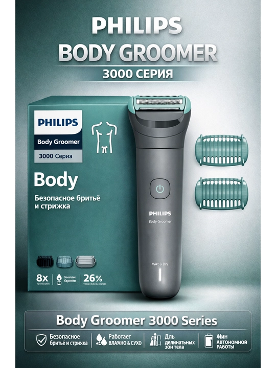 Philips Bodygroom Series 3000 BG3480/15 tana trimmeri - 