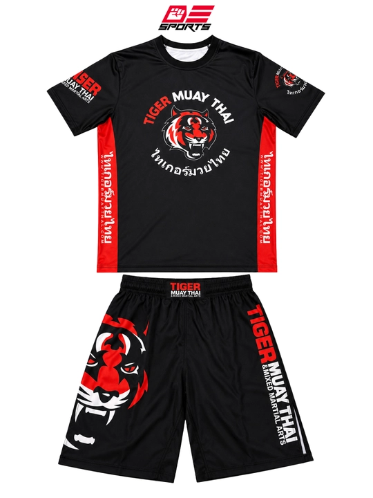 DeSports AKA Thailand erkaklar MMA va BJJ komplekti, kalta yengli rashgard, S–XXXL