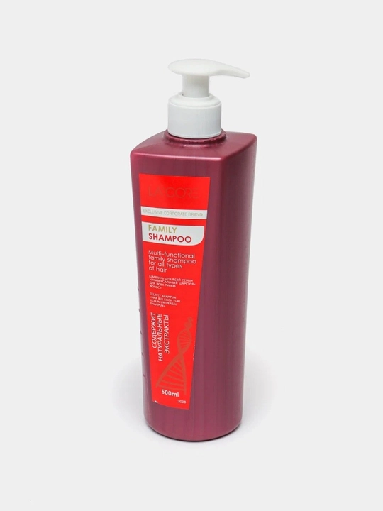 LA'CORE Family Shampoo — универсальный питательный шампунь для всей семьи (500 мл)