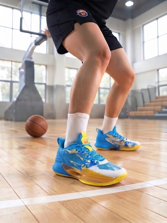 Basketbol krossovkalari, erkaklar uchun, zal va ko‘cha maydonchalari uchun sport poyabzali