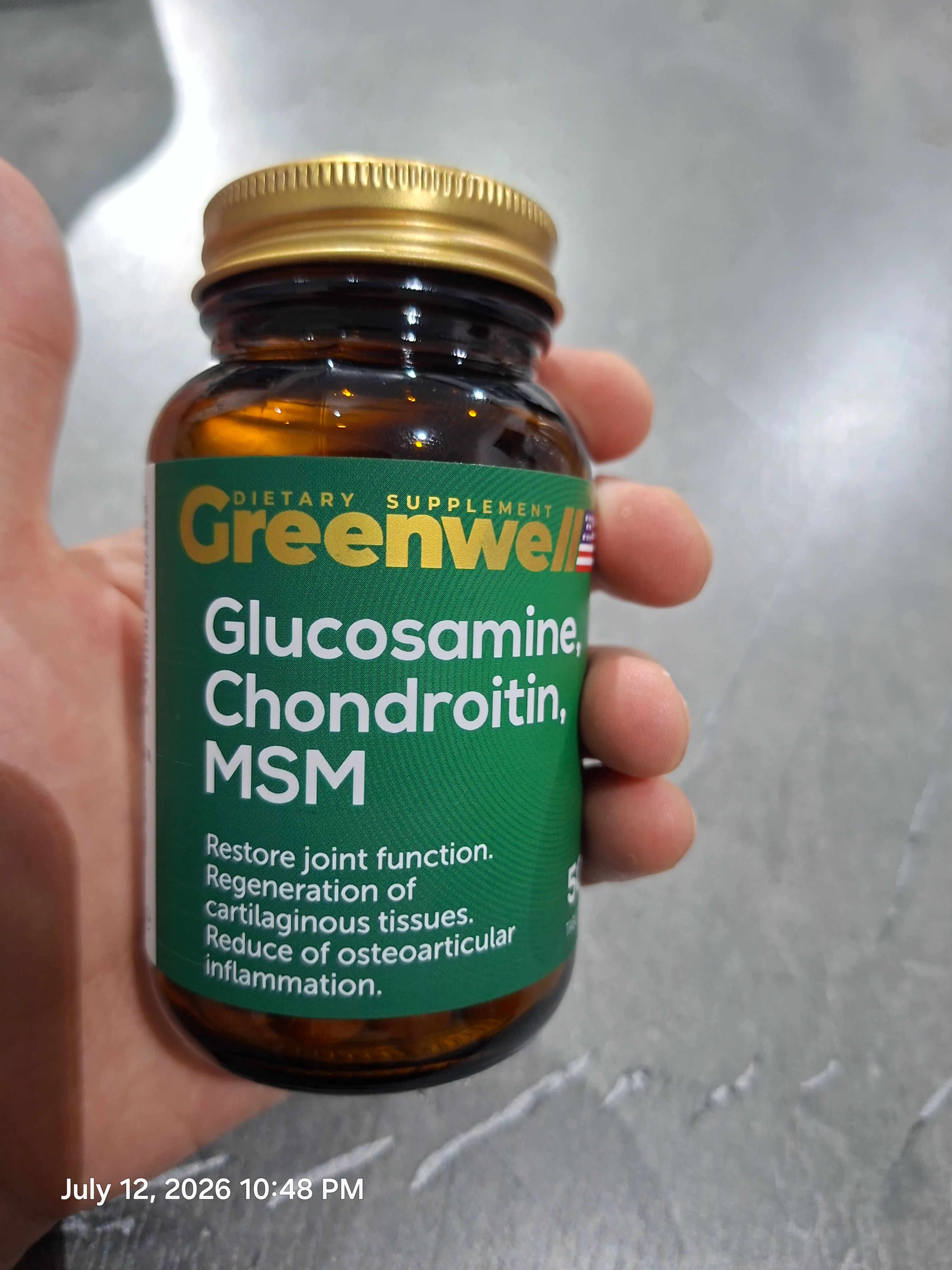 Greenwell Glucosamine, Chondroitin, MSM – здоровье суставов и подвижность