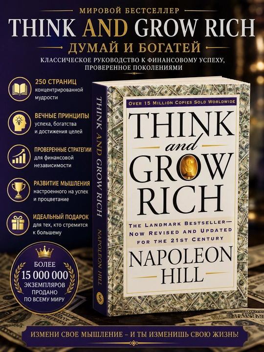 Think and Grow Rich, Napoleon Hill, английский язык - 