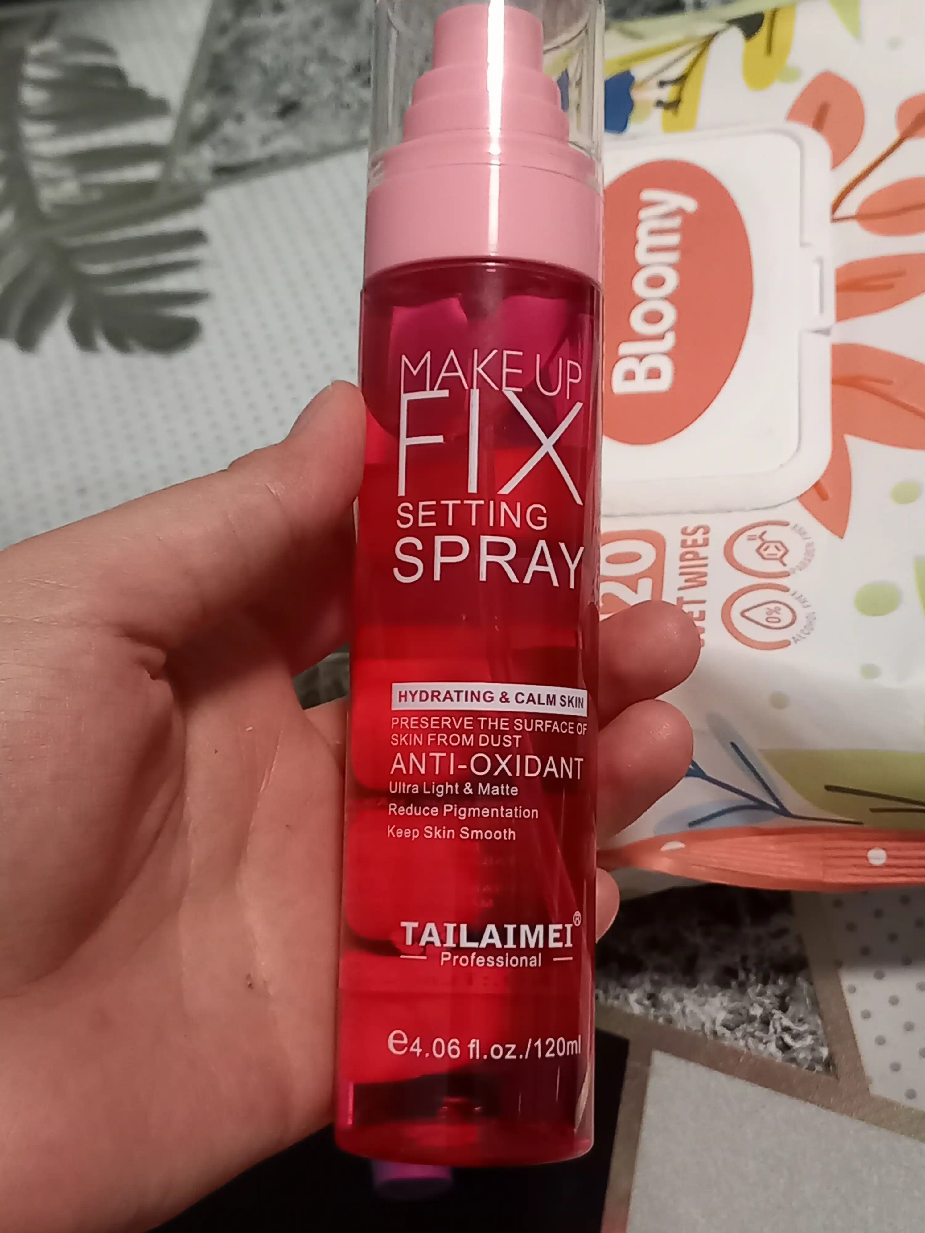 Спрей фиксатор для макияжа, увлажняющий, Make Up Fixer