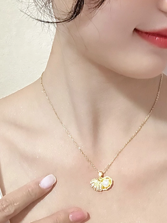 Очень нежное колье 18K позолоченное —  подарок на помолвку и признание в любви