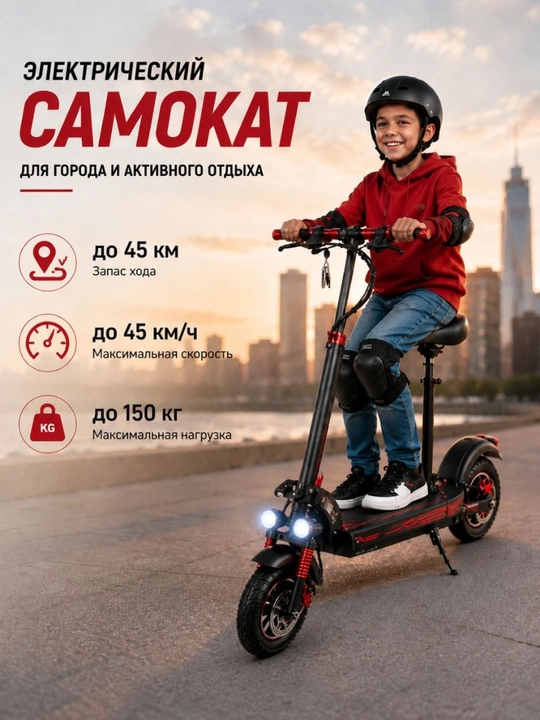 Elektr samokat o‘rindiqli - 