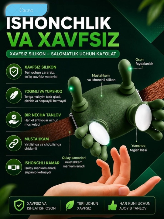 Massajer qo'l — bo'yinga, yelkaga va belga mo'ljallangan massaj qurilmasi