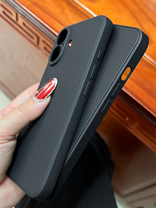 Матовый силиконовый чехол с микрофиброй для iPhone X, 11, 12, 13, 14, 15, 16 Pro, Pro Max