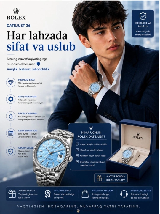 Rolex erkaklar soati