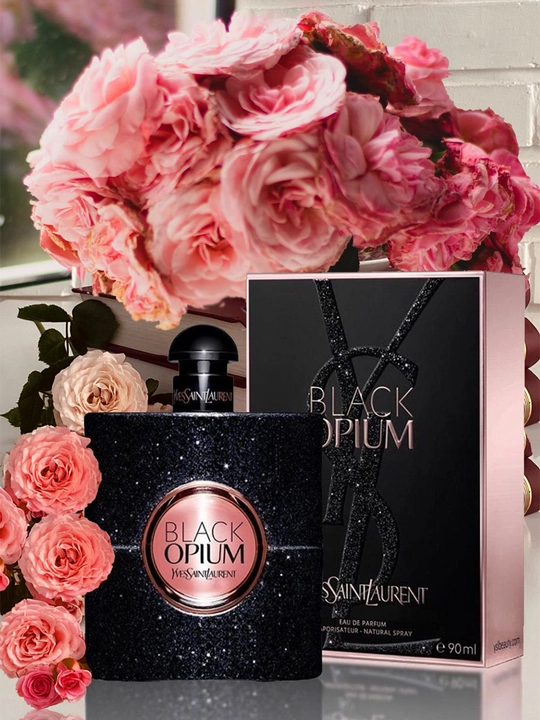 Black Opium ayollar atiri, Eau de Parfum (EDP), 90 ml, uzoq saqlanuvchi parfyum