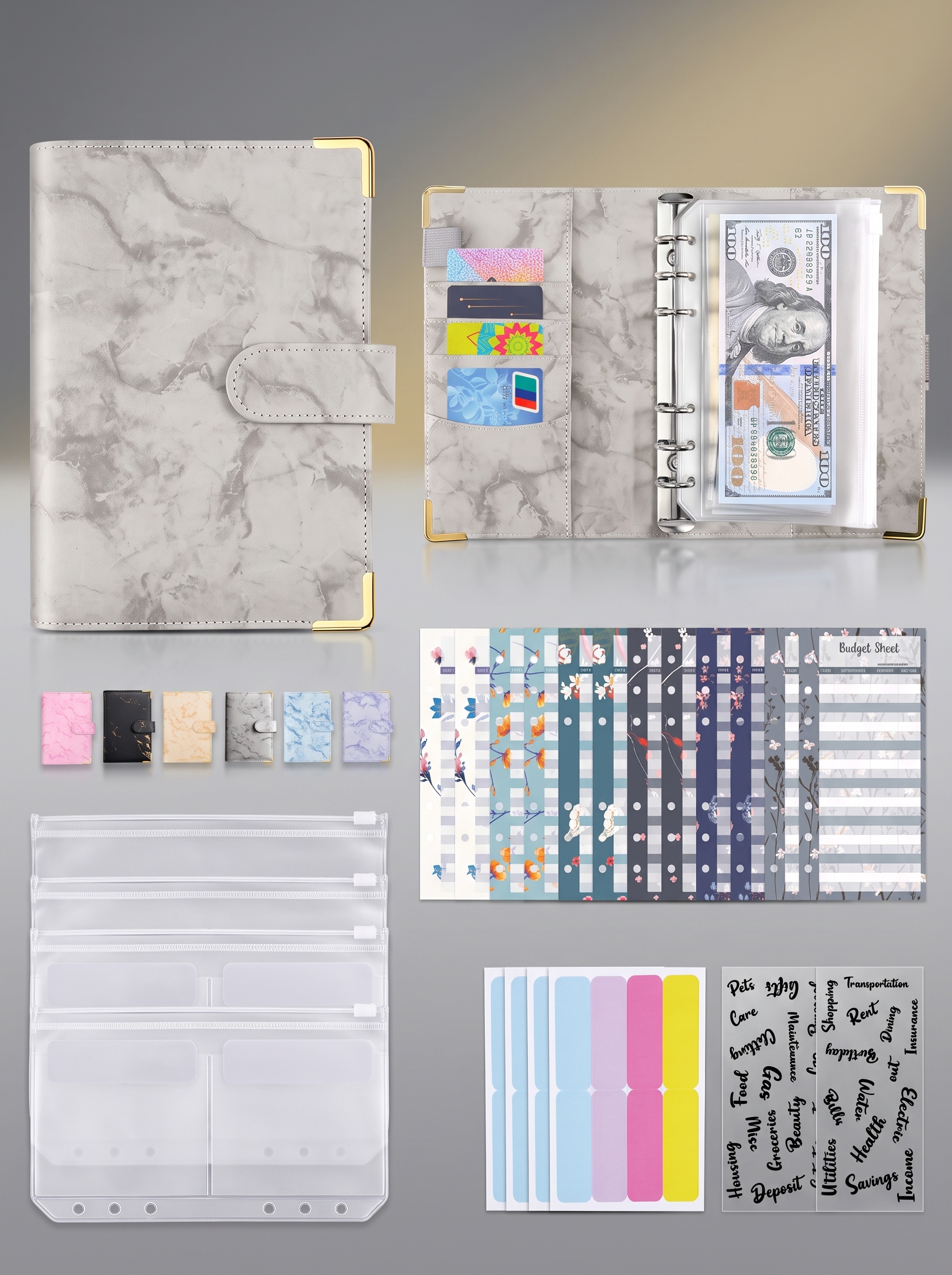 Byudjet planner, pul yig'ish papkasi,planner pul yig'ish uchun