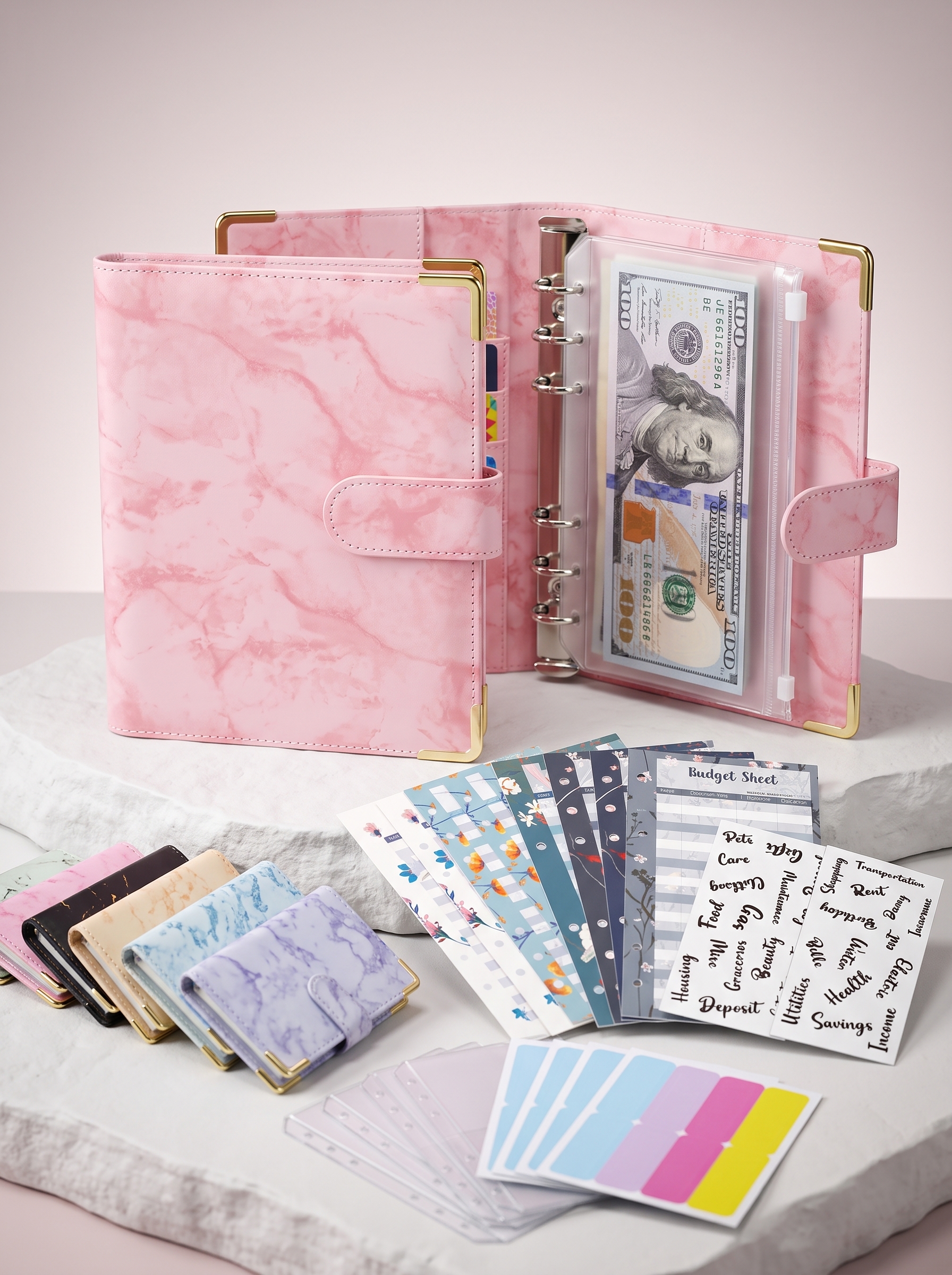 Byudjet planner, pul yig'ish papkasi,planner pul yig'ish uchun - 