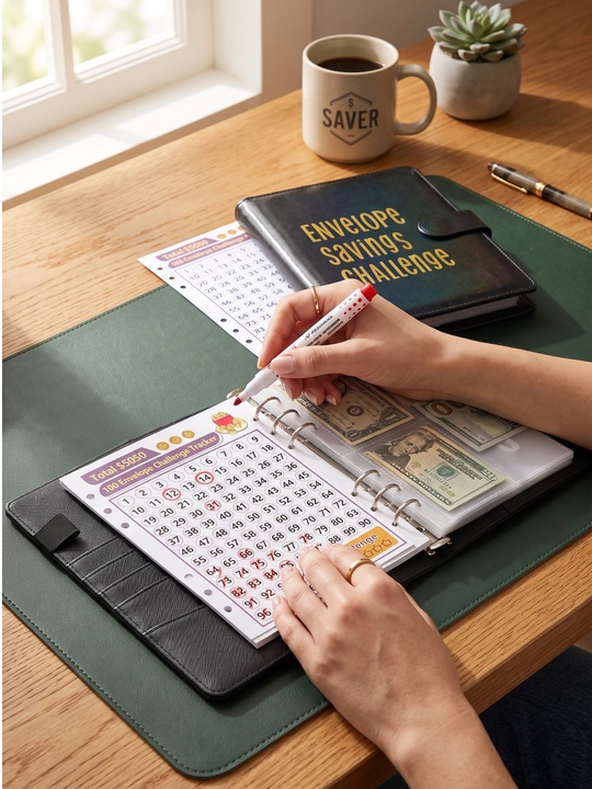Byudjet planner, pul yig'ish papkasi,planner pul yig'ish uchun