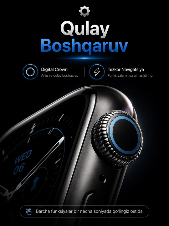 Смарт Часы Series 12 AMOLED, Bluetooth Звонки, Android iPhone Smart Watch