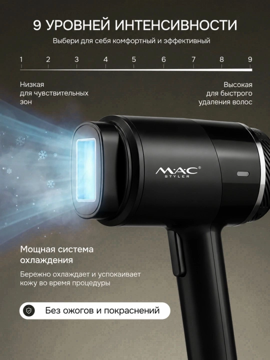 Фотоэпилятор профессиональный, для лица и тела, с эффектом охлаждения