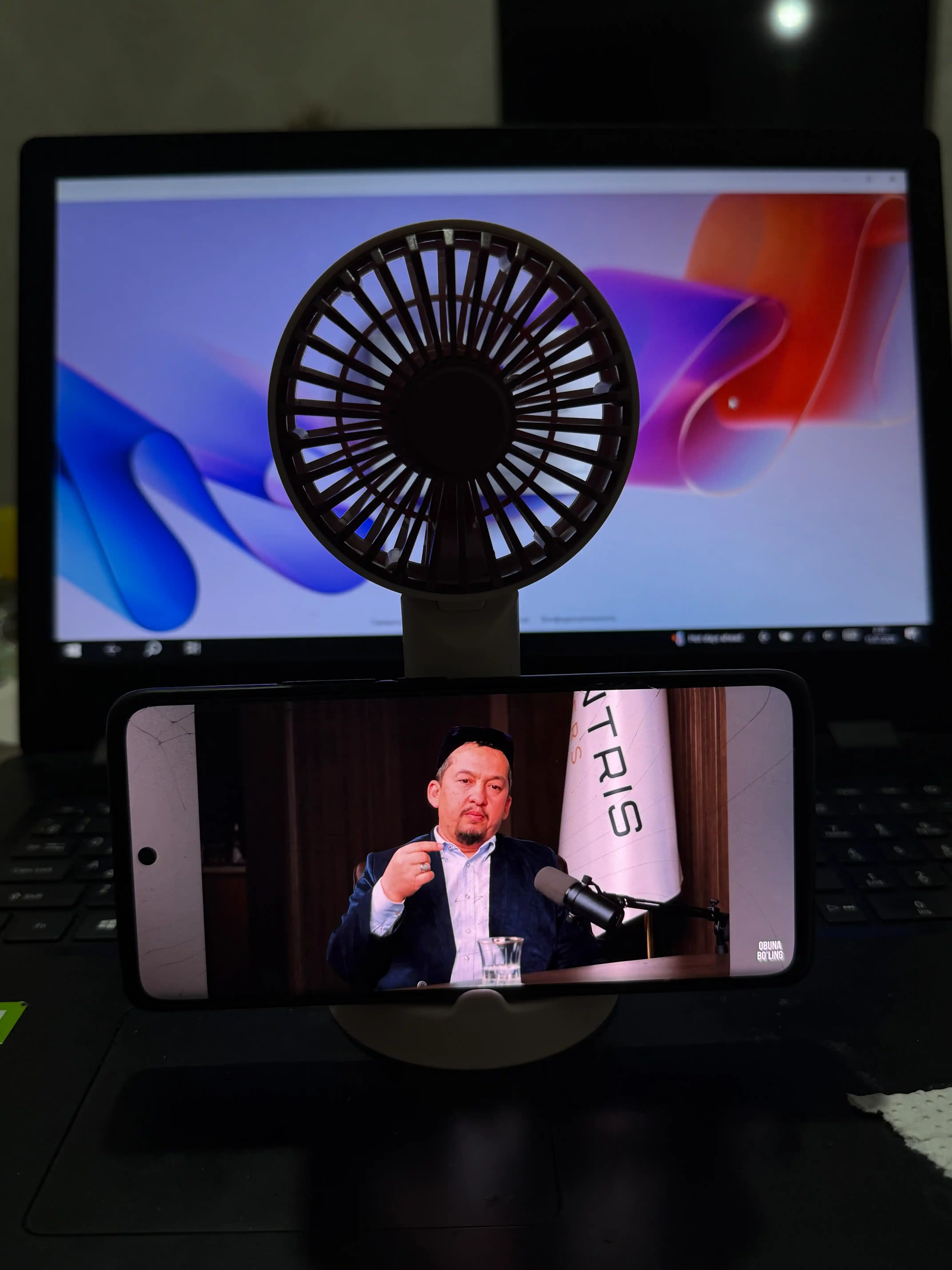 Mini qo‘l ventilyatori, stol usti, USB portativ, tasodifiy rang