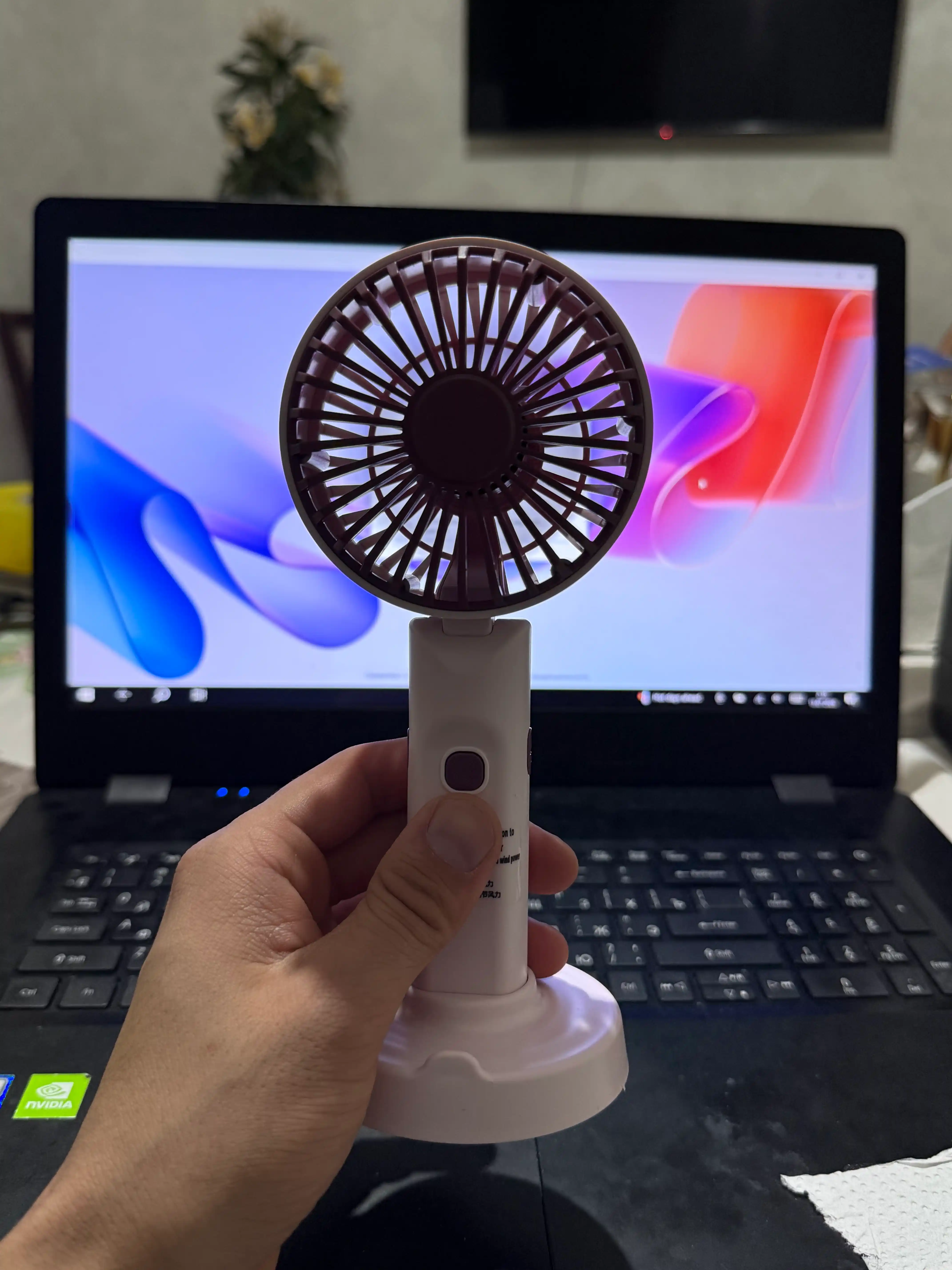 Mini qo‘l ventilyatori, stol usti, USB portativ, tasodifiy rang
