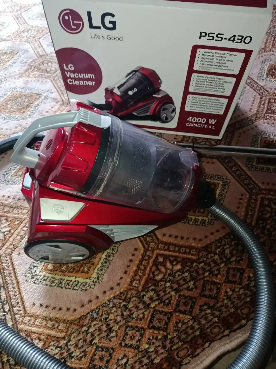 Пылесос LG Vacuum Cleaner PSS-430 мощность 4000 Вт размер 4 литра, HEPA фильтр