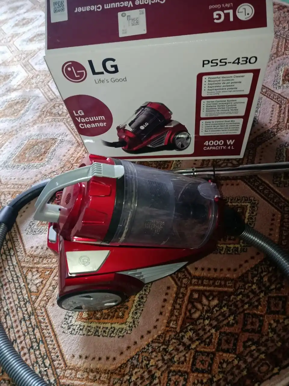 Пылесос LG Vacuum Cleaner PSS-430 мощность 4000 Вт размер 4 литра, HEPA фильтр