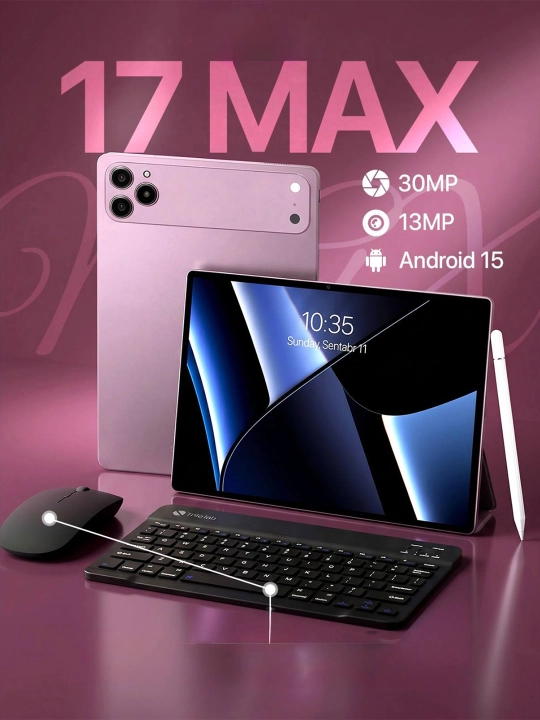 Планшет умный 17 Pro Max с металлическим корпусом Smart Android 15 UZIMEI клавиатура мышь - 