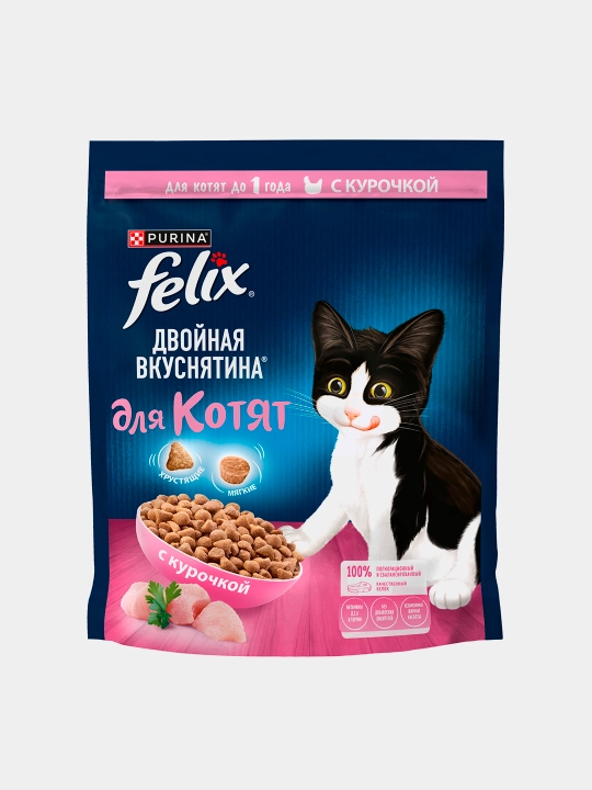 Felix mushukchalar uchun quruq ovqat, tovuq goshtli 600 gr