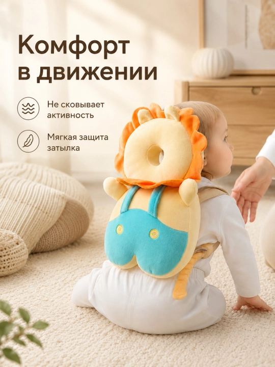 Защитная подушка-рюкзак для малыша, мягкая защита головы
