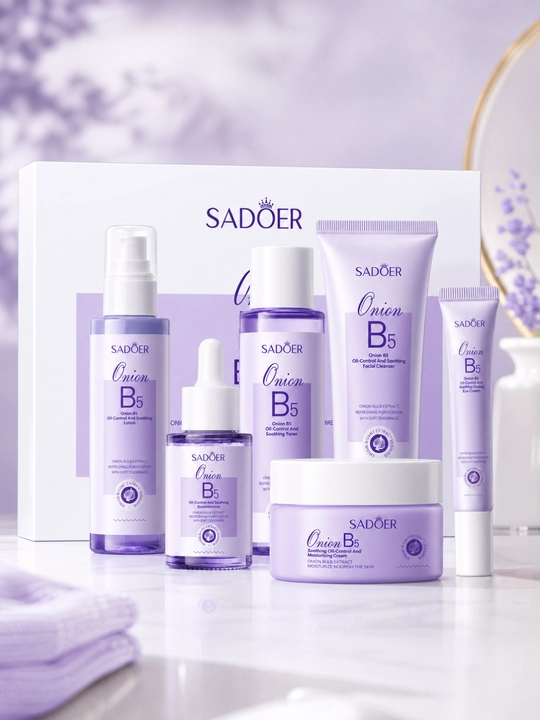 Набор для ухода за кожей SADOER луковый B5 6 шт. увлажнение и успокоение