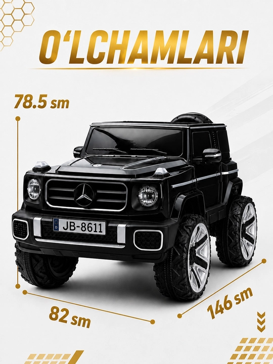 Детский электромобиль 24V 4×4, 4 мотора 550, LED, Bluetooth, управление через APP