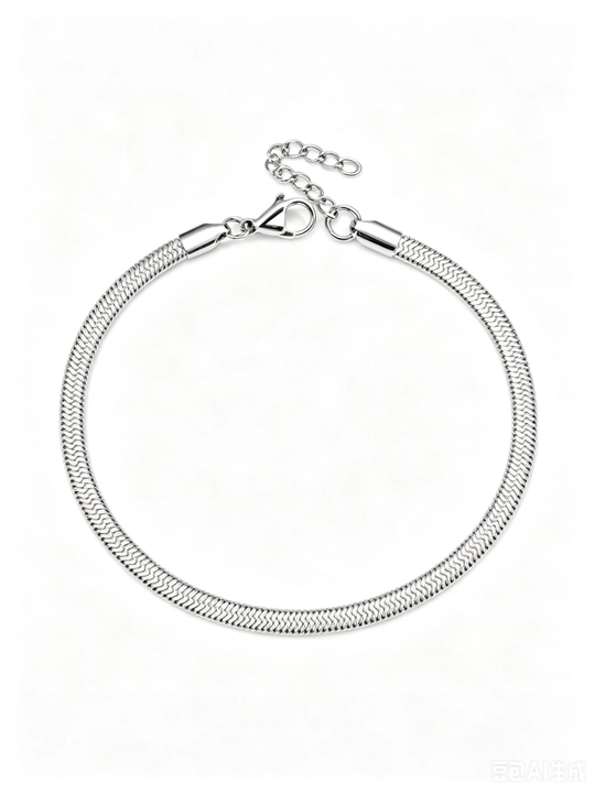 Snake nozik ankleti - 14K Gold PVD qoplamali, zanglamaydigan po‘latdan yasalgan to‘piqqa taqiladigan bilaguzuk