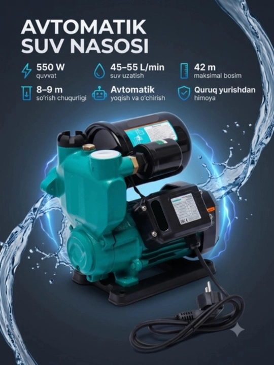 Suv nasosi, yuzaki suv nasosi, banya uchun nasos, hammom uchun nasis, Shimge nasosi - 