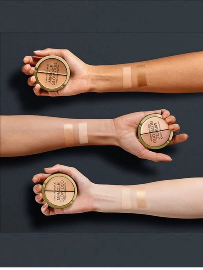 Max Factor Miracle Glow Duo kremli xaylayter, teri nur effekti