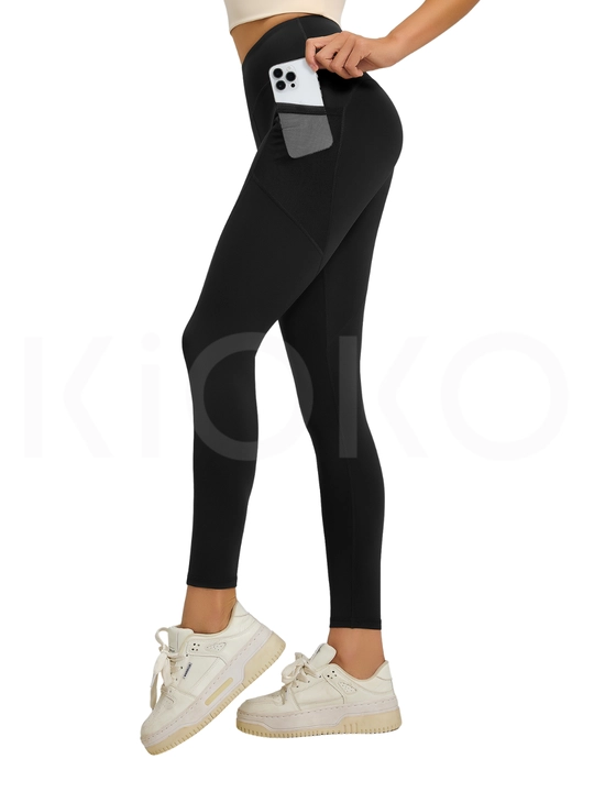 Ayollar uchun sport losinlari Kioko, ayollar sport kiyimlari,cho‘ntakli sport legginslari - 