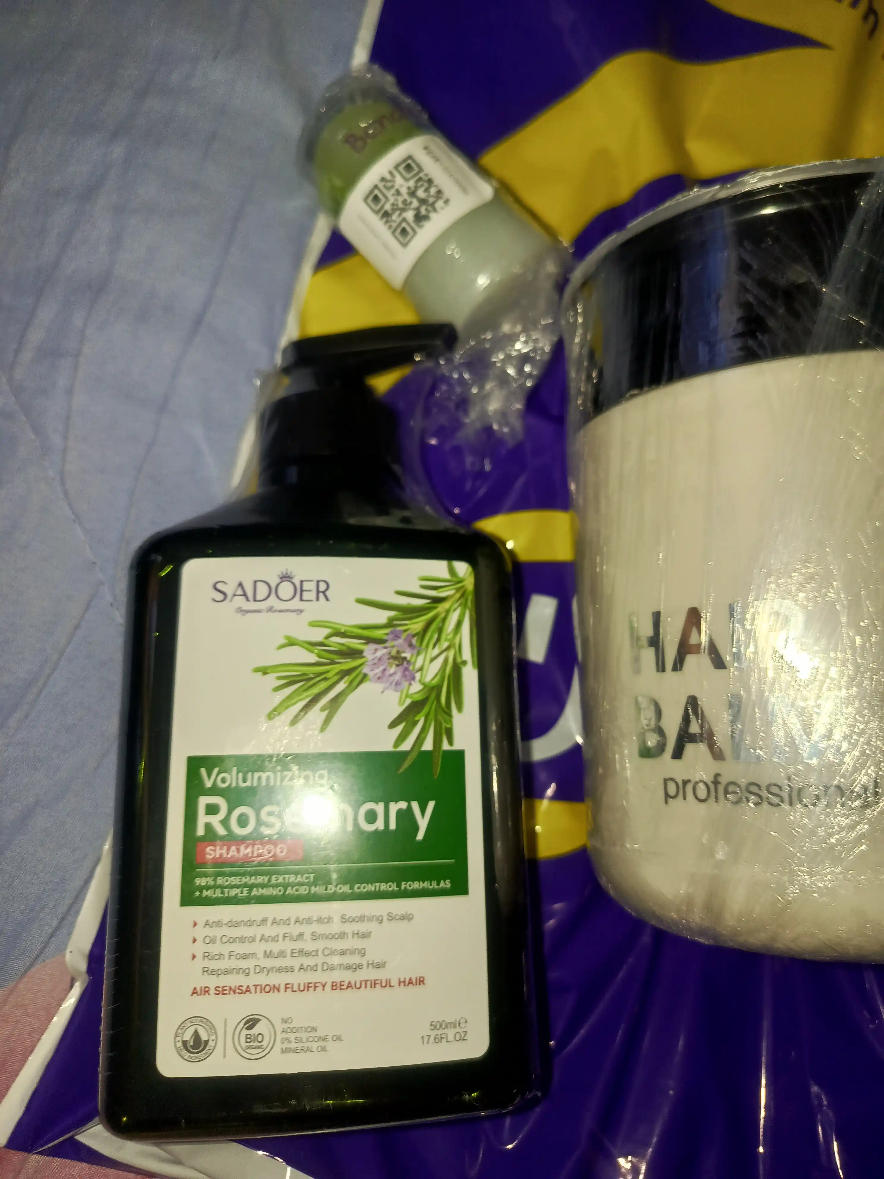 Soch o'stiradigan va mustahkamlaydigan rozmarinli shampun, 500 ml
