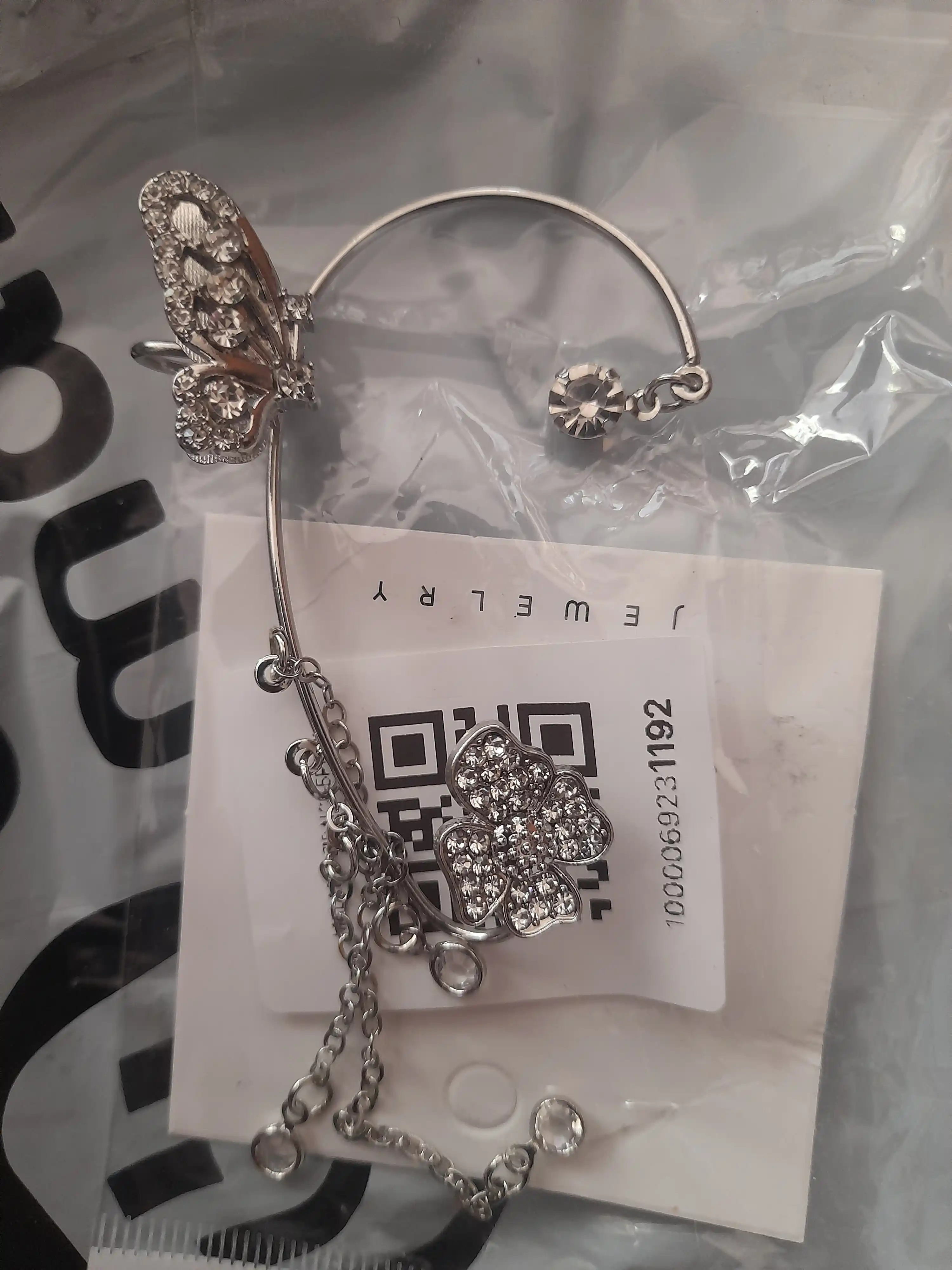 Серьги каффы, ассиметричные серьги