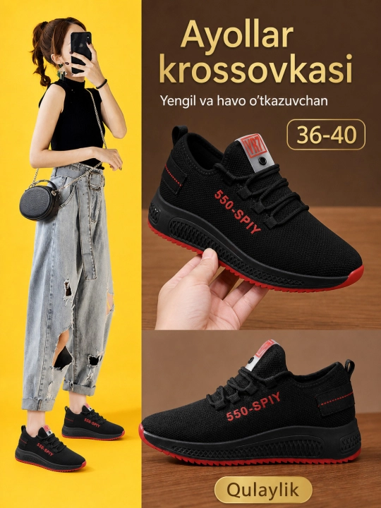 Ayollar oyoq kiyimlari, krossovkalar ayollar uchun, ayollar uchun oyoq kiyim krossovkalar