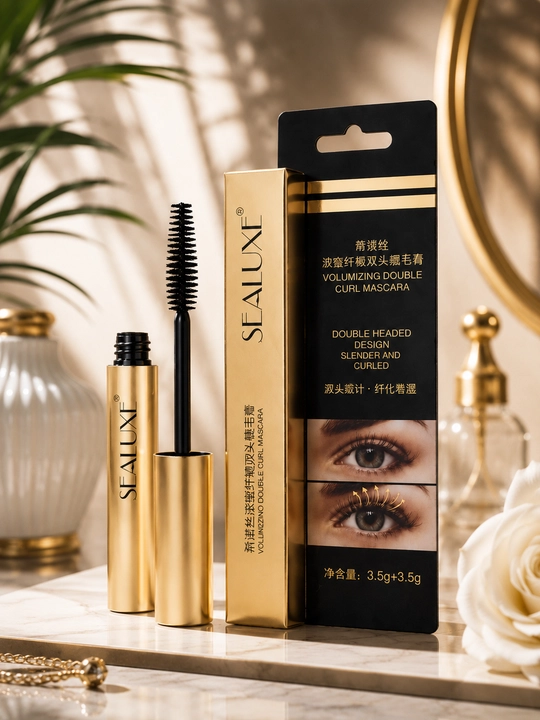 SEALUXE ikki tomonlama kiprik tushi, hajm beruvchi va burovchi maskara 3.5 g + 3.5 g - 