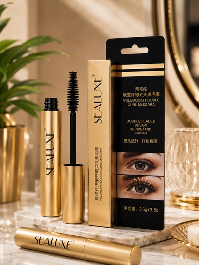 SEALUXE ikki tomonlama kiprik tushi, hajm beruvchi va burovchi maskara 3.5 g + 3.5 g