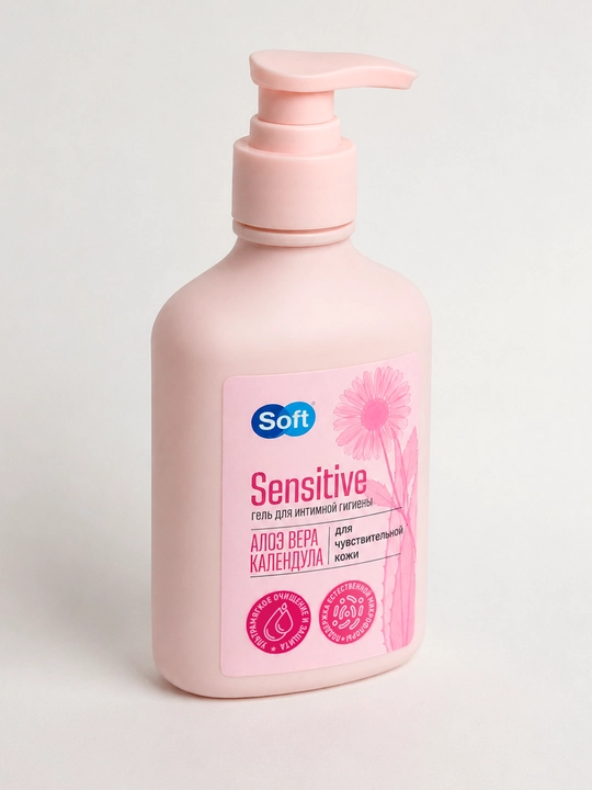 Гель для интимной гигиены Soft Sensitive, для чувствительной кожи