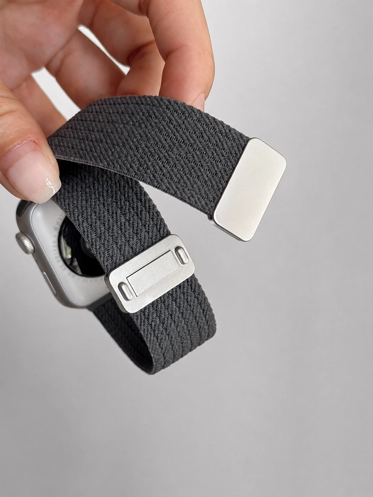 Apple Watch 38–49 mm uchun magnitli nafas oluvchi neylon tasma soatsiz 3–9 (faqat tasma)