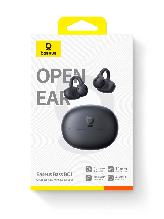 Simsiz quloqchinlar Baseus Bass BC1 Open Ear, TWS, mikrofonli