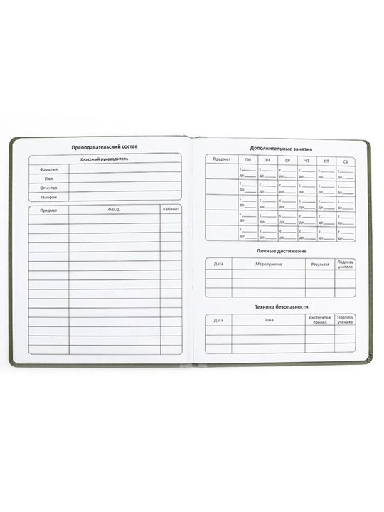 Дневник школьный премиум из экокожи 1-11 класс А5 48 листов твердый переплет