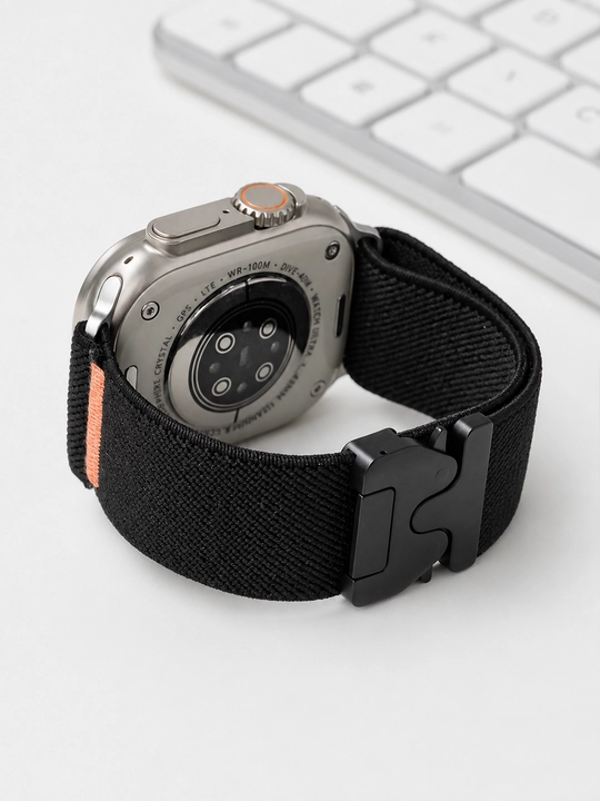 Apple Watch 38–49 mm uchun magnitli nafas oluvchi neylon tasma, soatsiz, 3–9（Faqat tasma）