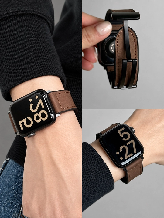 Apple Watch 38–49 mm uchun magnitli charm tasma, biznes uslubi（Faqat tasma）