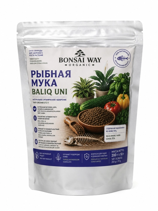 Bonsai Way Organic Baliq uni tabiiy organik o'g'it - 