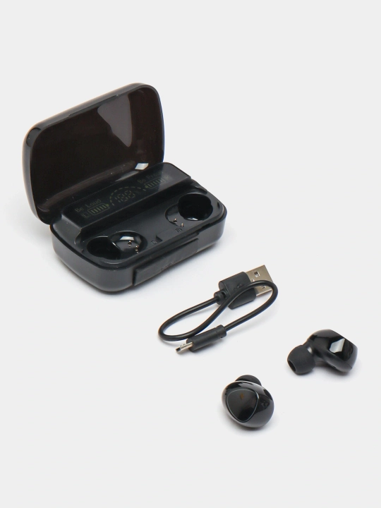 Simsiz Bluetooth quloqchinlar M10, 2000 mA/soat Power bank bilan