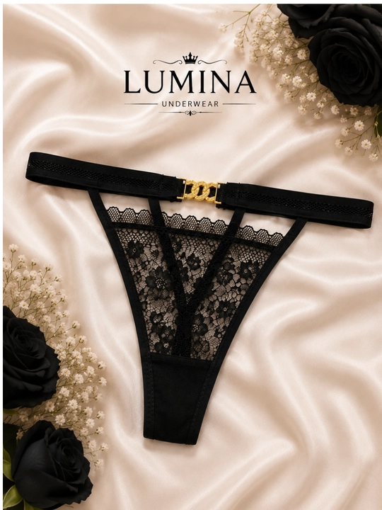 Женские трусы стринги кружевные гипюр нижнее белье LUMINA