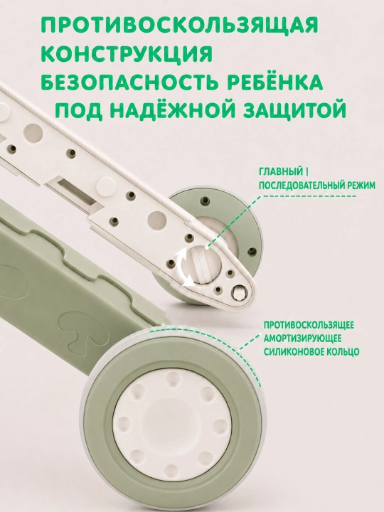 Ходунки детские 5 в 1, каталка, беговел, самокат, музыкальная панель