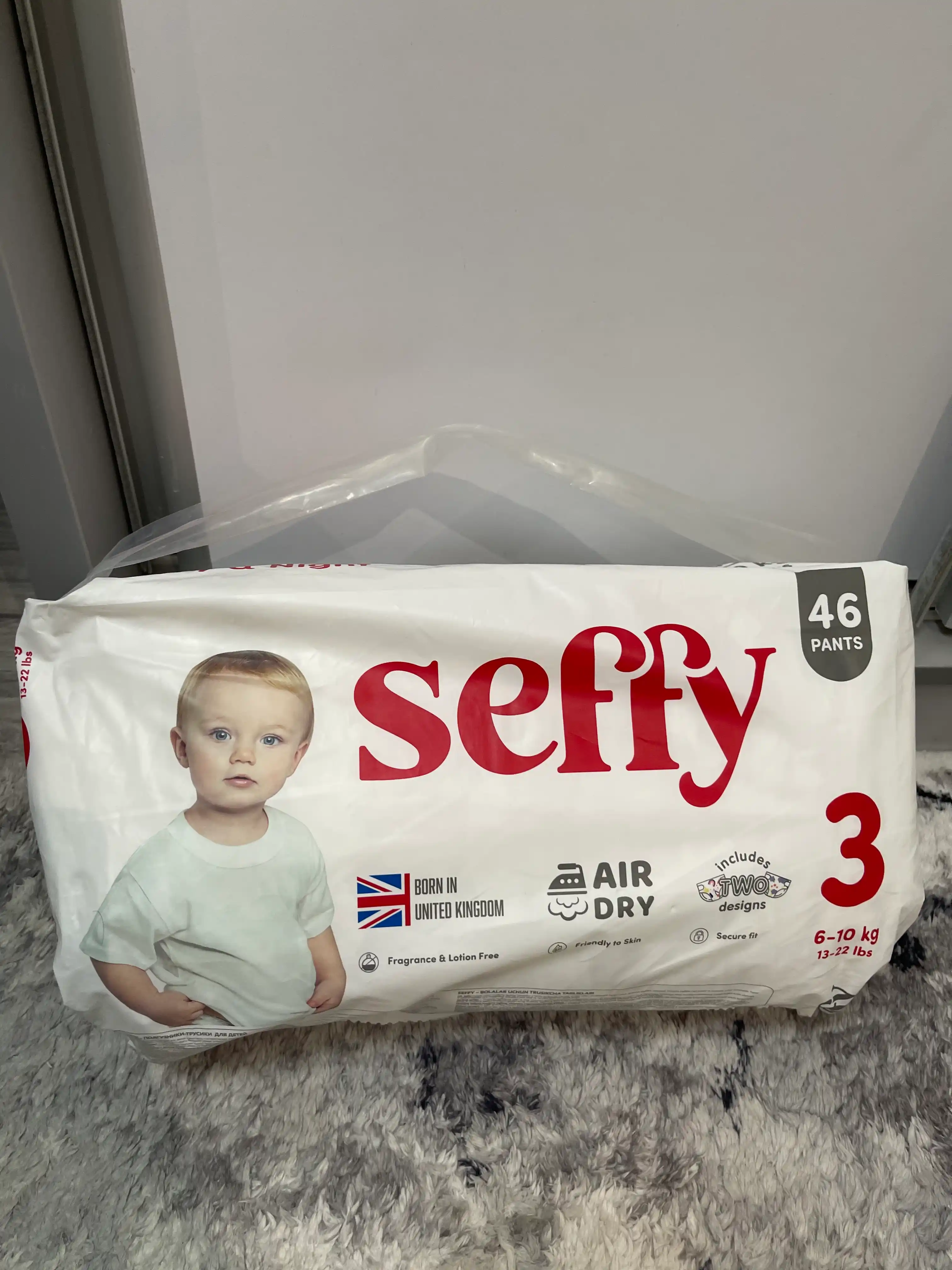 Подгузники-трусики для детей Seffy 3, 6-10 кг, 46 штук