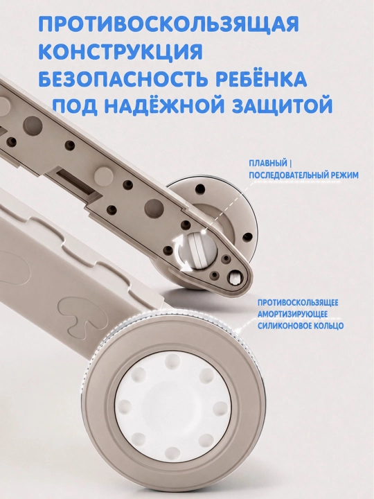 Ходунки детские 5 в 1, каталка, беговел, самокат, музыкальная панель