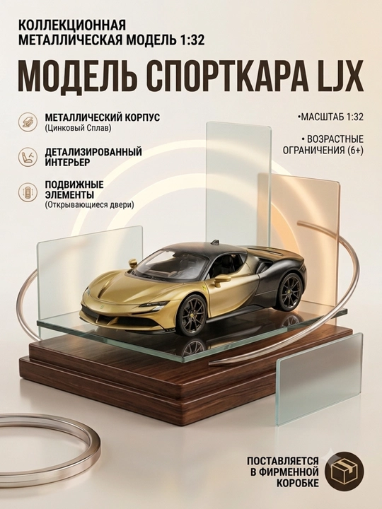 Kolleksion metall model avtomobil (Ferrari, Lamborghini, Bugatti, Mercedes)